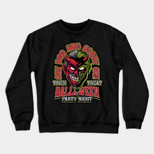 Halloween - Devil Illustration Crewneck Sweatshirt